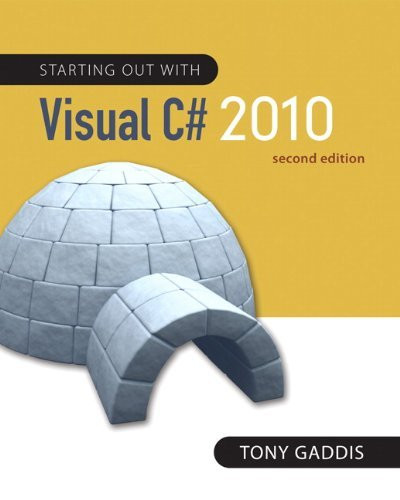 Starting Out With Visual C#