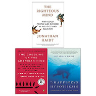 Jonathan Haidt Collection 3 Books Set - Happiness Hypothesis