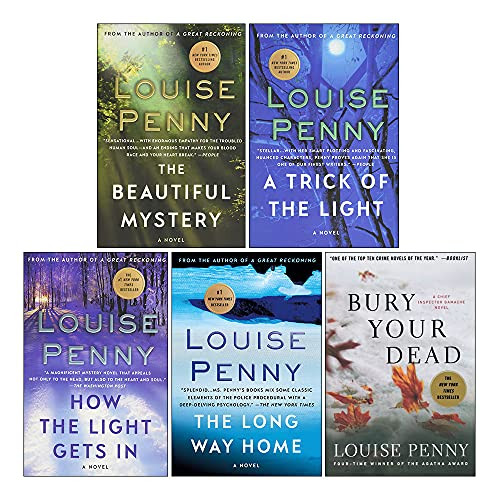 Louise Penny Chief Inspector Gamache Book Series 11-15 Collection 5 Books Set (The Nature of The Beast, A Great Reckoning, Glass Houses, Kingdom of