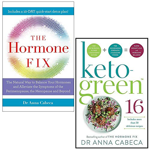 Hormone Fix & Keto-Green 16 By Anna Cabeca 2 Books Collection