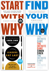 Simon Sinek 4 Books Collection Set - The Infinite Game Start With Why