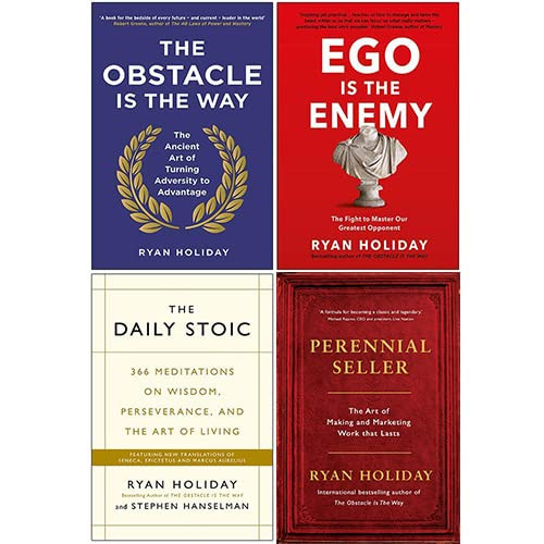 Ryan Holiday Collection 4 Books Set - The Obstacle is the Way Ego is