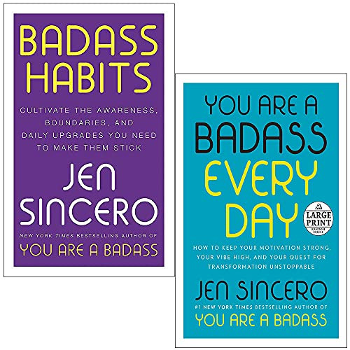 Badass Habits & You Are a Badass Every Day By Jen Sincero 2 Books