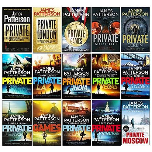 James Patterson Private Series Books 1 - 15 Collection Set