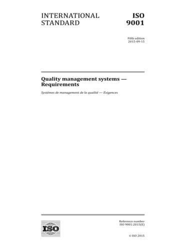 ISO 9001: 2015: Quality management systems - Requirements