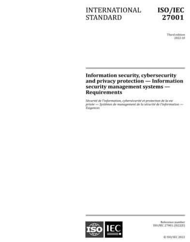 ISO/IEC 27001: 2022: Information security cybersecurity and privacy