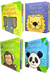 Usborne Thats Not My Animals Collection 4 Books Set Panda Monkey