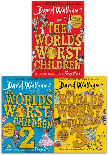 David Walliams Worlds Worst Children Collection 3 Books Set by David  Walliams