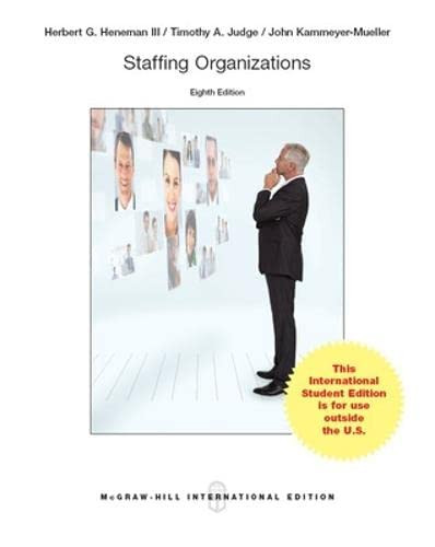Staffing Organizations (Int'l Ed)