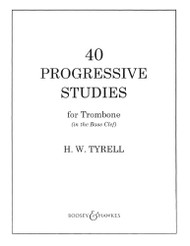 40 progressive studies for trombone (in the bass clef)