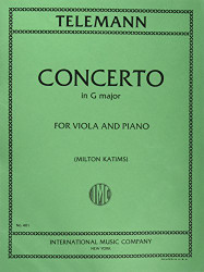 Concerto in G Major Viola and Piano