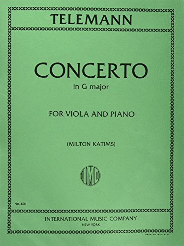 Concerto in G Major Viola and Piano