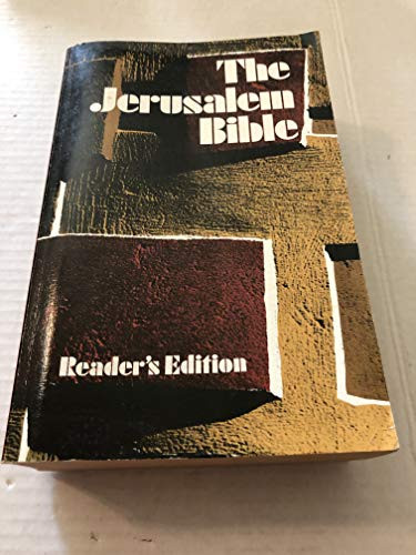 Jerusalem Bible - Reader's Edition