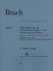 Eight (8) Pieces For Clarinet (Violin) Viola (Cello) And Piano Op 83