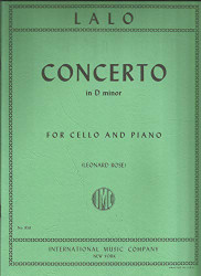 International Music Co. Lalo Concerto in D Minor for Cello