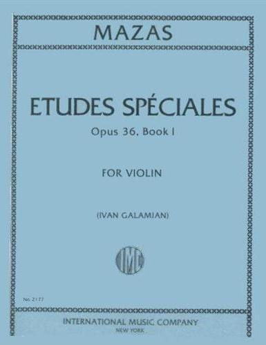 Mazas Jacques Fereol Etudes Speciales Op. 36 Book 1 Violin solo by