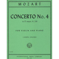 Mozart W.A. Concerto No. 4 in D Major K. 218 Violin and Piano - by