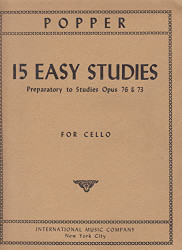 Popper David - 15 Easy Studies for Cello Solo Published by