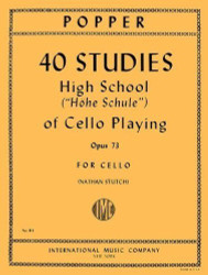 40 Studies (High School of Cello Playing) Op. 73 By David Popper.