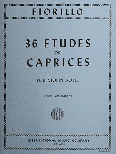 Fiorillo Federigo - 36 Etudes or Caprices - Violin - by Ivan Galamian
