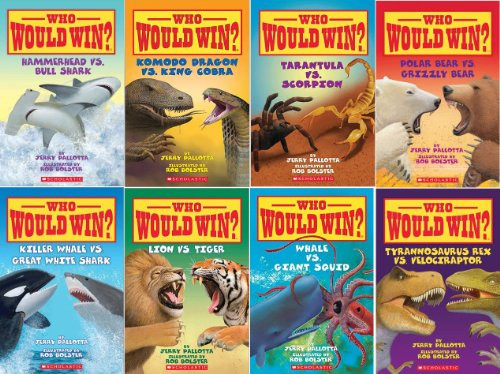 Who Would Win? Series Collection of 8 Books By Jerry Pallotta and Rob