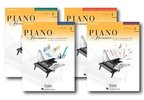 Faber Piano Adventures Level 4 Learning Library Pack Four Book Set