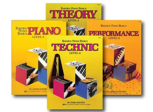 Bastien Piano Basics Level 4 - Four Book Set - Includes Level 4 Piano