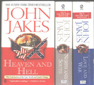 John Jakes 3 Book Set "North and South" "Love and War" and "Heaven
