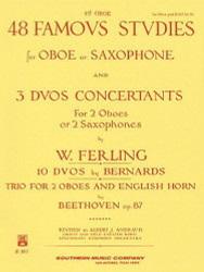 48 Famous Studies for Oboe or Saxophone and 3 Duos Concertants for 2
