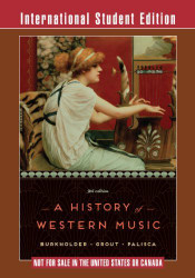 History of Western Music by Burkholder J. Peter Grout Donald Jay