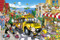 1000 piece jigsaw puzzle PEANUTS happy school bus (50x75cm)