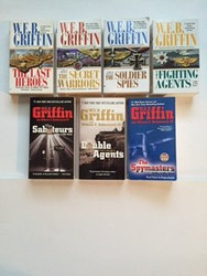 W.E.B. Griffin (Men at War Set of 7) Last Heroes; Secret Warriors; ...