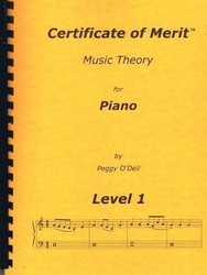 Certificate of Merit Music Theory for Piano Lvolume 1 by Peggy O'Dell