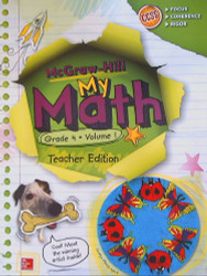 My Math Teacher Edition Grade 4 volume 1