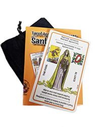 Arcanos Mayores del Nuevo Tarot con la Santisima Muerte Set de Libro