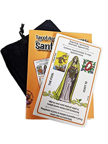 Arcanos Mayores del Nuevo Tarot con la Santisima Muerte Set de Libro