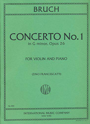 Bruch Concerto No.1 in G Minor Opus 26 (For Violin and Piano)