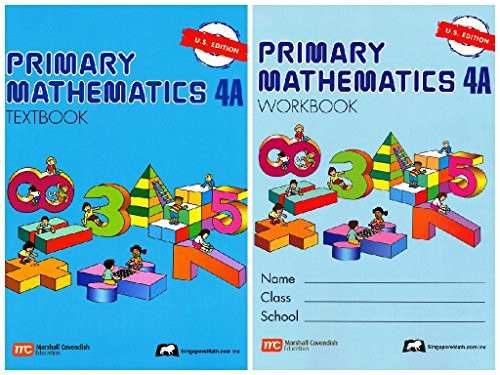 Primary Mathematics 4A SET--Textbook and Workbook