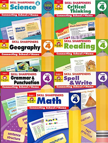 Evan Moor Skill Sharpeners Grade 4 7book set - Grammar