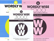 Wordly Wise 3000 Student Edition + Test Booklet + Answer Key Set Grade