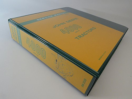 John Deere 4000 4010 4020 Tractor Technical Service Repair Manual