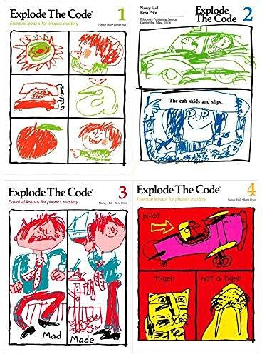 Explode the Code 4 Books SET: Book 1 2 3 and 4 - Essential Lessons