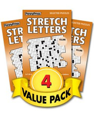 Stretch Letters Puzzles for Teens Adults & Seniors 4 Pack
