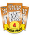 Stretch Letters Puzzles for Teens Adults & Seniors 4 Pack