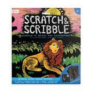 Scratch & Scribble Art Kit: Colorful Safari - 10 PC Set