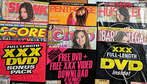 Adult Magazine 10 Pack! Magazines and DVDs! Hustler Swank CLUB - Adult  Magazines