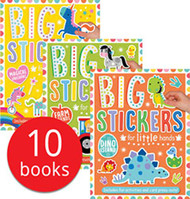 Assortment Big Stickers for Little Hands (10 Activity Books)