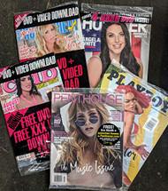 Lot of Adult Magazines - Total 10 Pieces - 5 Magazines and 5 DVD's