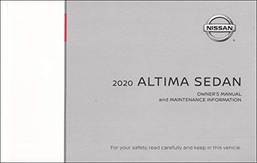 2020 Nissan Altima Sedan Owner's Manual Original