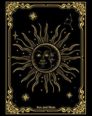 Sun and Moon: Celestial Journal Blank Lined Journal Diary Notebook 8"